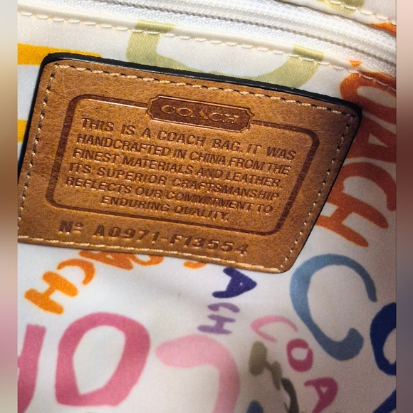 COACH: Striped Drawstring Backpack - Picture 9 of 9